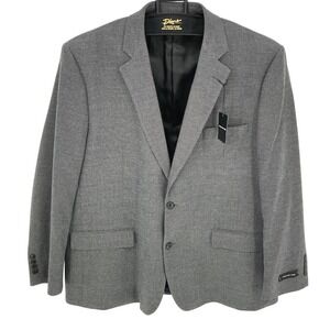 NWT JONES NEW YORK Mens 50R Grey Birdseye Blazer Sport Coat Jacket New Classic